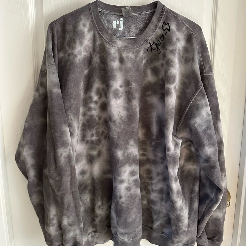 Gray Tie Dye Tampa Lightning Sweater